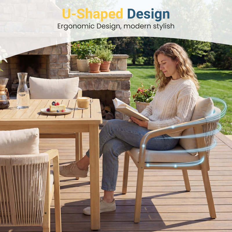 Red Barrel Studio® Itzabelle All Weather Acacia Wood Outdoor